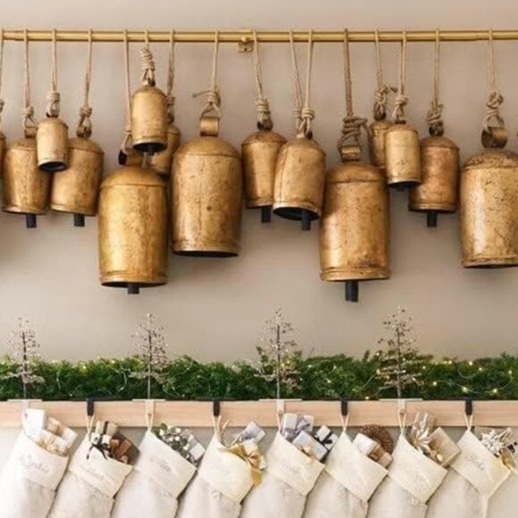 Carfar Handcrafted Giant Vintage Rustic Metal Harmony Cow Bell - LARGE BELL -NEW - Picture 2 of 16